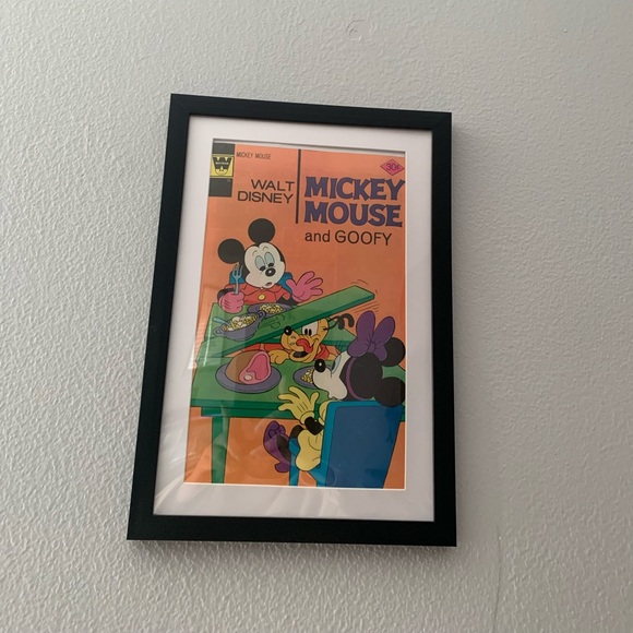 Mickey & Minnie Mouse & Pluto Vintage Framed Comic Book Art- FINAL MARKDOWN - Picture 1 of 1